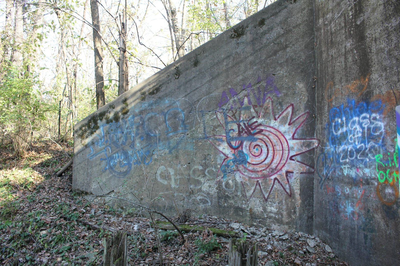 Northeast wing wall